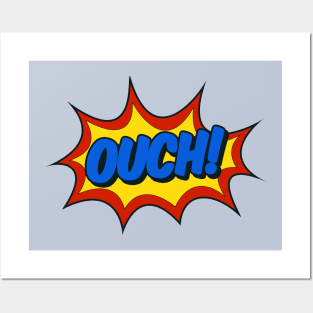 Ouch! Comic Effect Posters and Art